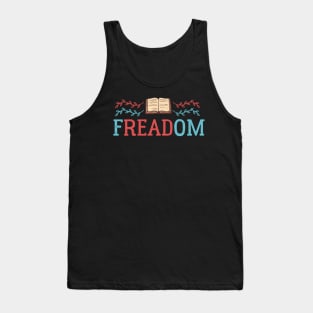 Freadom banned books week - bookworm and bookaholic Tank Top